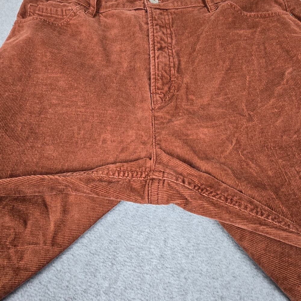 Old Navy Womens 14 High-Rise Kicker Boot-Cut Corduroy Pants Rust Color - Picture 4 of 16